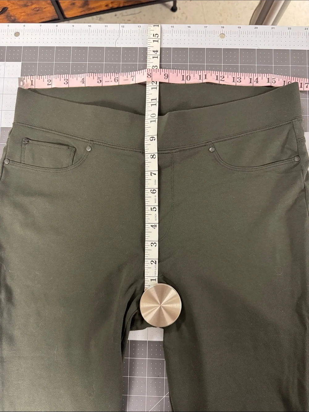 Seven7 Olive Ponte Leggings - Picture 6 of 7